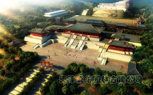 仿古建筑規(guī)劃鳥瞰